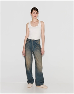 Джинсы Relaxed RL201 c переведенными швами винтажного синего цвета 2mood