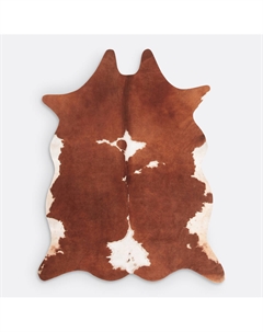Ковер с эффектом телячьей кожи Dottie каштановый Laredoute