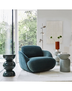 Стол диванный из металла Rouva серый Laredoute