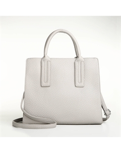 Сумка женская тоут на молнии, 29×10×25 см, однотонная, серая Textura