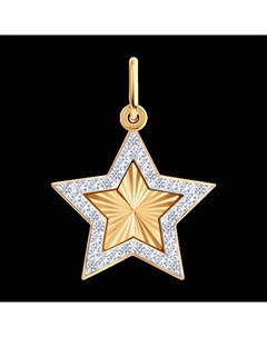 Подвеска из золота с фианитами Sokolov