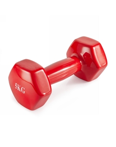 Гантель неразборная 5 кг винил VF-DV050 Victoryfit