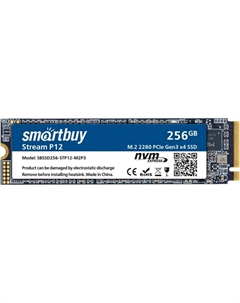 Накопитель SSD M.2 2280 Stream P12 SBSSD256-STP12-M2P3 256GB, 3500/1300MB/s, TBW 128, MTBF 1.5M Smartbuy