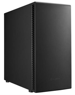 Корпус eATX SETA Q1 SST-SEQ1B черный, без БП, USB Type C, 2*USB 3.0, audio Silverstone