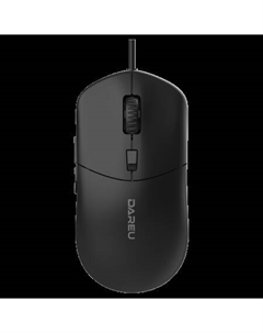 Мышь LM121 Black черная, DPI 800/1600/2400/6400, RGB, 1,8м Dareu