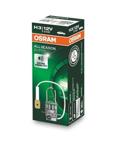 Лампа автомобильная галогенная 64151ALS, H3, 12В, 55Вт, 1шт Osram