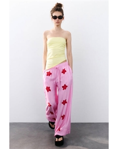 Брюки широкие из вискозы с принтом Befree