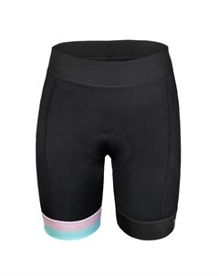 Велошорты Bondeno S-1251-B13 Pink & Mint Women Active 8 panel Shorts, с памперсом B13, черные, женские, 12-888 (Размер: L, Цвет: черный) Funkier
