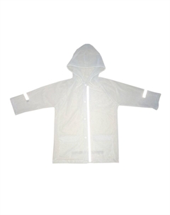 Дождевик детский, со светоотражающей полосой, прозрачный, 2019, DK3 transp (Размер: 7-12 лет, длина 60см, ширина 46см) Vinca sport