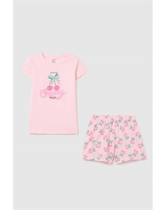 Пижама хлопковая с принтом Ovs