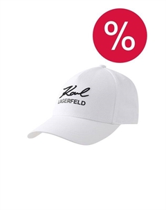 Бейсболка хлопковая с логотипом Karl lagerfeld