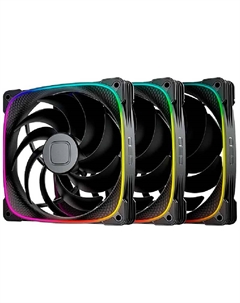 Вентилятор для корпуса Geometric Future Squama 3x140 mm PWM ARGB (1F2503B314000) Geometric future