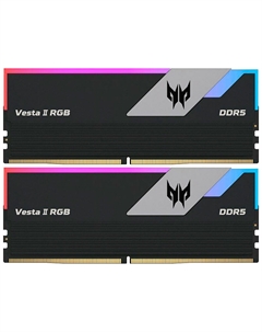 Оперативная память Acer DDR5 32Gb (2x16GB) 6400Mhz Predator Vesta II RGB Black (BL.9BWWR.380)