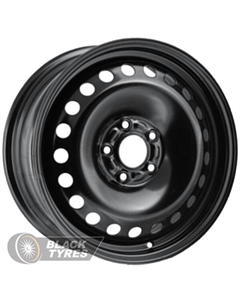 Стальной диск 7280 6x14/5x100 D57.1 ET43, Черные Trebl