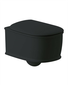 Унитаз подвесной Atelier Vogue ATV001 17 00 безободковый, черный матовый Artceram