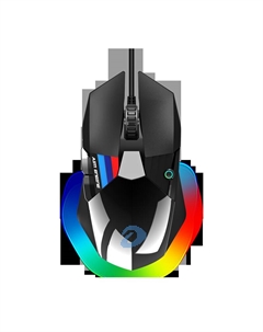 Мышь проводная A970, 2400dpi, оптическая светодиодная, USB, черный (A970) Dareu