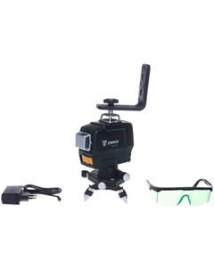 Уровень лазерный (нивелир) комбинированный, до 20 м, 0.14 мм/м, самовыравнивание, АКБ, сумка, DKLL12PG1 (065-0278) Деко