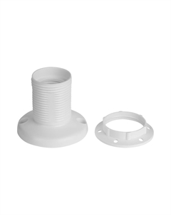 Патрон для лампы Е27 ПВХ 60 Вт IP20 потолочный белый (24541 4) Duwi