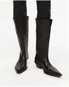 Ковбойские полусапоги черного цвета 2mood