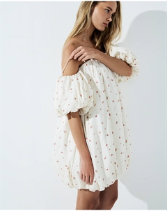 Платье-баллон молочного цвета 2mood