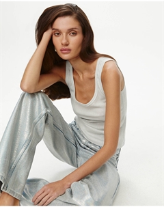 Джинсы Straight Fit ST100 с голографическим покрытием 2mood