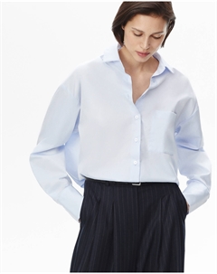 Рубашка оверсайз голубого цвета 2mood