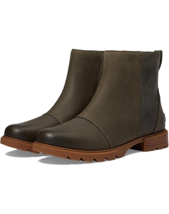 Ботинки женские Emelie III Zip водонепроницаемые кожаные, серый Sorel