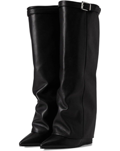 Ботинки Corenne - Wide Calf, цвет Black Leather Steve madden