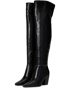 Женские сапоги-ботфорты Bramble кожаные, черный Steve madden