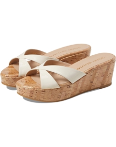Сандалии Carmen Platform Slide, цвет Seashell Stuart weitzman