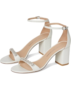 Сандалии Nudist Poppy Block 75, цвет White/Clear/Natural Stuart weitzman