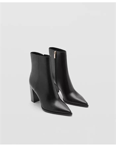 Женские ботильоны с острым каблуком, черный Mango