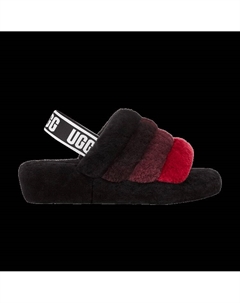Шлепанцы Wmns Fluff Yeah Slide 'Black Red Gradient', черный Ugg