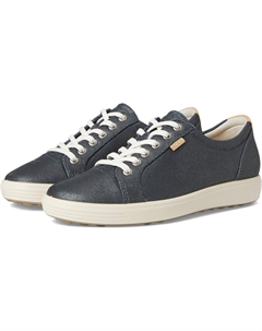 Кроссовки Soft 7 Sneaker, цвет Silver Metallic Suede Ecco