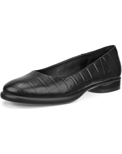 Балетки Sculpted Luxe Ballerina, цвет Black Reptile Ecco