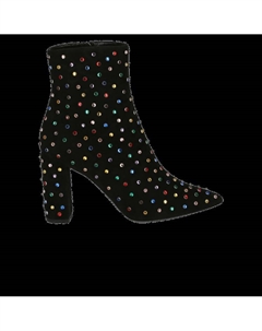 Ботинки Wmns Betty Embellished Ankle Boot 'Black', черный Saint laurent