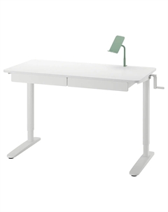 Комбинированный стол для работы сидя/стоя RELATERA, 117x60 см, серо-зеленый Ikea