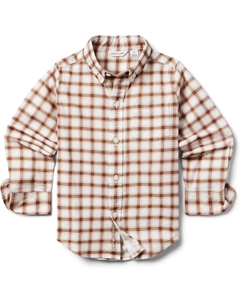 Рубашка Brushed Tattersol Shirt (Toddler/Little Kid/Big Kid), цвет Multicolor Janie and jack