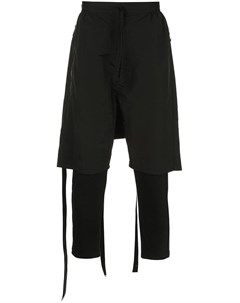 Unravel project брюки шорты со вставками m черный Unravel project