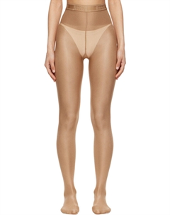 Колготки бежевые неоновые 40 Wolford