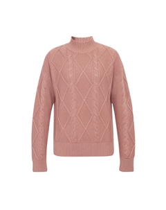 Пуловер с воротником-стойкой, красный Deep breath