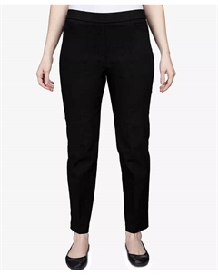 Узкие брюки Classics Allure без застежки, черный Alfred dunner