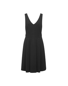 Платье миди без рукавов с бантом, черный Deep breath