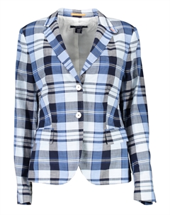 Пиджак женский в клетку, синий Gant