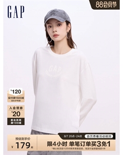 Футболка женская с разрезом на подоле, сиреневый Gap