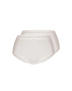 Трусы-Стринги с вышивкой 2 шт. в упаковке, белый Sassa