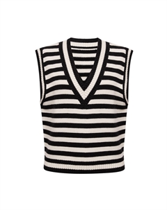 Жилет шерстяной в жаккардовом стиле, зеленый / розовый Deep breath