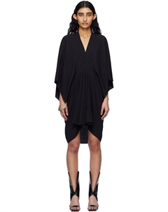 Черное голливудское полумесяце мини-платье Rick owens