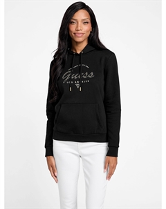 Худи с логотипом Eco Itzel, черный Guess factory