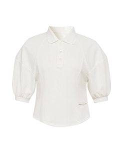 Футболка-поло с вышивкой, пепельный Deep breath